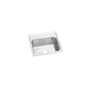 Alternate Image for Elkay Celebrity 19" Drop In/Topmount Stainless Steel Kitchen Sink, Brushed Satin, No Faucet Hole, PSR19180