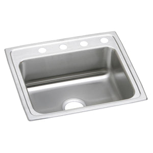Alternate Image for Elkay Celebrity 25" Drop In/Topmount Stainless Steel Kitchen Sink, Brushed Satin, No Faucet Hole, PSR25210
