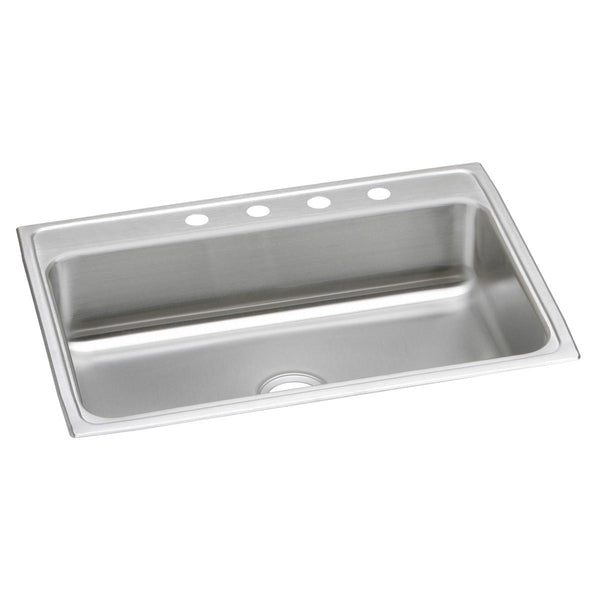 Elkay Celebrity 31" Drop In/Topmount Stainless Steel Kitchen Sink, Brushed Satin, 2 Faucet Holes, PSR31222