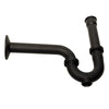 Nantucket Sinks Premium Accessories' P-Trap - Matte Black, Brass/PVC, PT-MBL