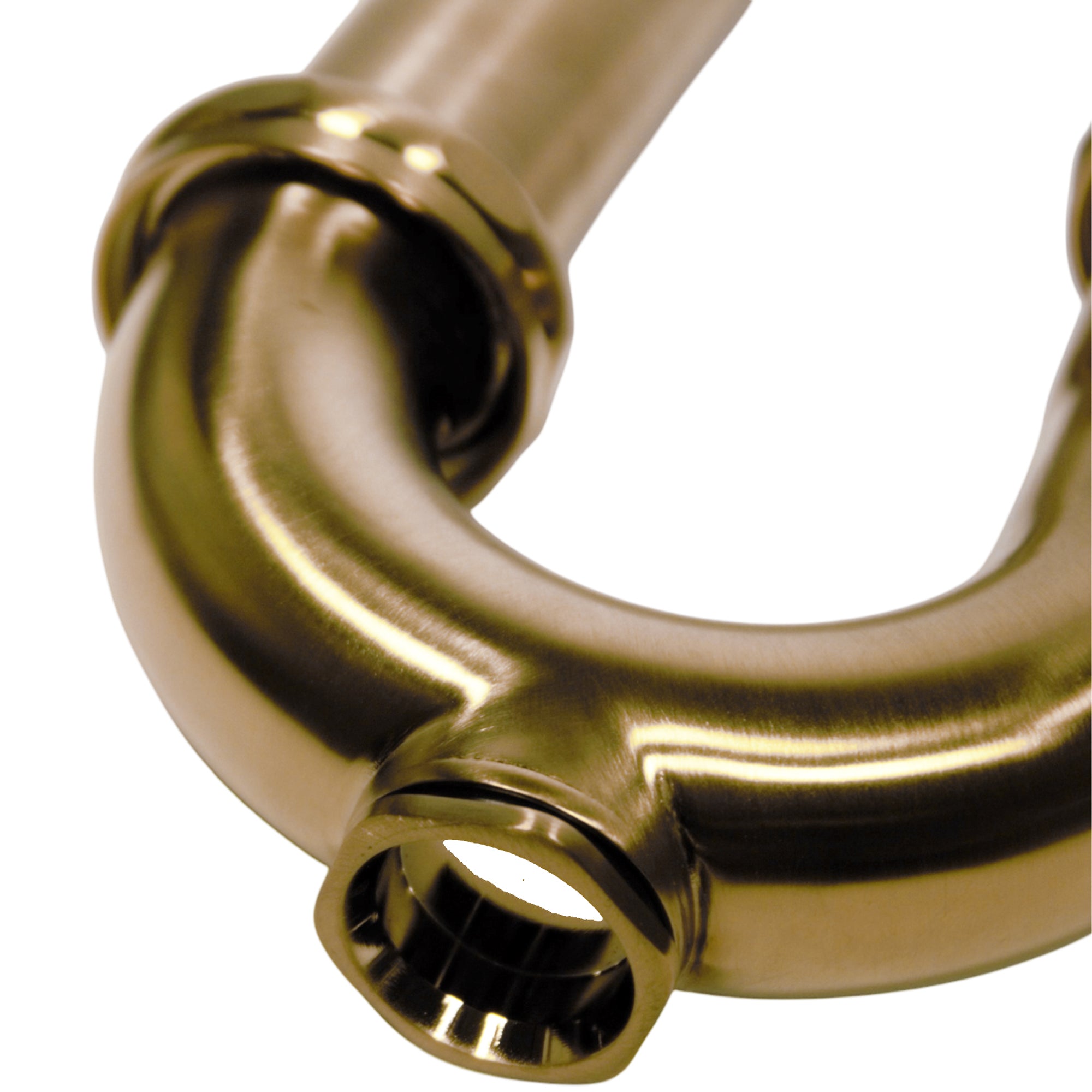 Nantucket Sinks Premium Accessories' P-Trap - Satin Brushed Brass, Brass/PVC, PT-SB