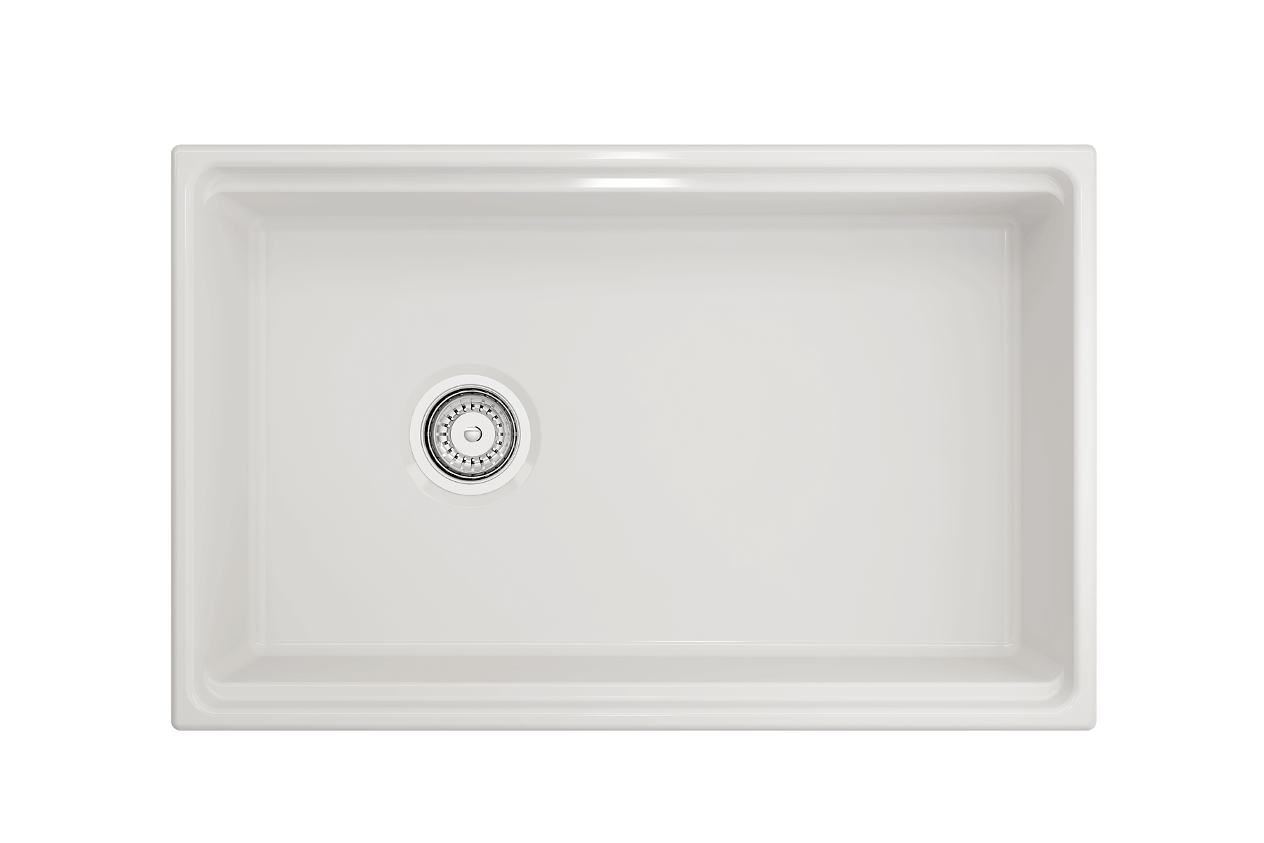 BOCCHI Contempo 30" Fireclay Workstation Farmhouse Sink Kit with Faucet and Accessories, White (sink) / Chrome (faucet), 1344-001-2020CH