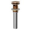 Karran Bathroom Accessory PUOF25 Pop-Up Vanity Bowl Drain with Overflow in Brushed Copper, Lead-free Brass, PUOF25BC