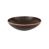 Premier Copper Products 16" Round Hand Forged Old World Copper Vessel Bathroom Sink, Matching Drain and Accessories, Oil Rubbed Bronze, BSP5_PV16RDB-P