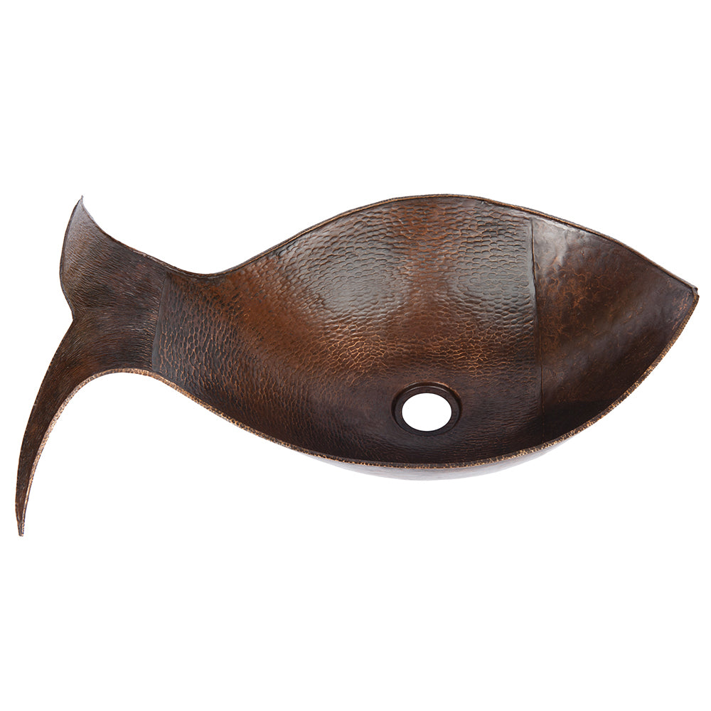 fish accessories for bathroom Premier Copper Products BSP5_PVFHDB-P Bathroom Sink And Drain Package