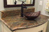 Installation Image of Premier Copper Products 21" Copper Bathroom Sink, Oil Rubbed Bronze, PVLFDB