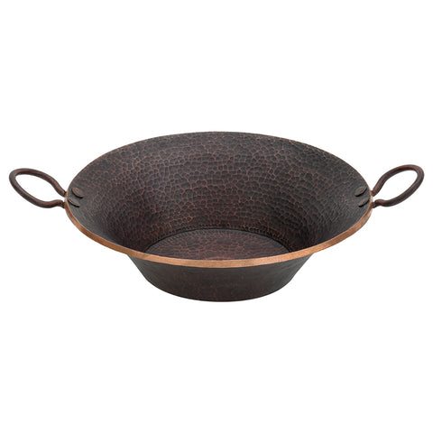 Main Image of Premier Copper Products 21" Round Copper Bathroom Sink, Oil Rubbed Bronze, PVMPDB