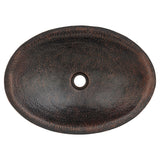 Alternative View of Premier Copper Products 20" Oval Copper Bathroom Sink, Oil Rubbed Bronze, PVOVAL20