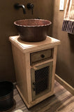 Installation Image of Premier Copper Products 15" Copper Bathroom Sink, Oil Rubbed Bronze, PVRTRDB