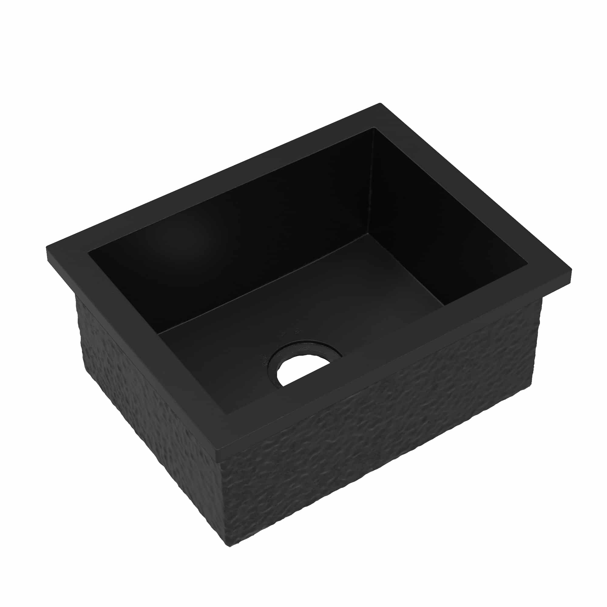 Native Trails Pacifica 23" Undermount NativeStone Concrete Kitchen Sink, Charcoal, NSK2217-C