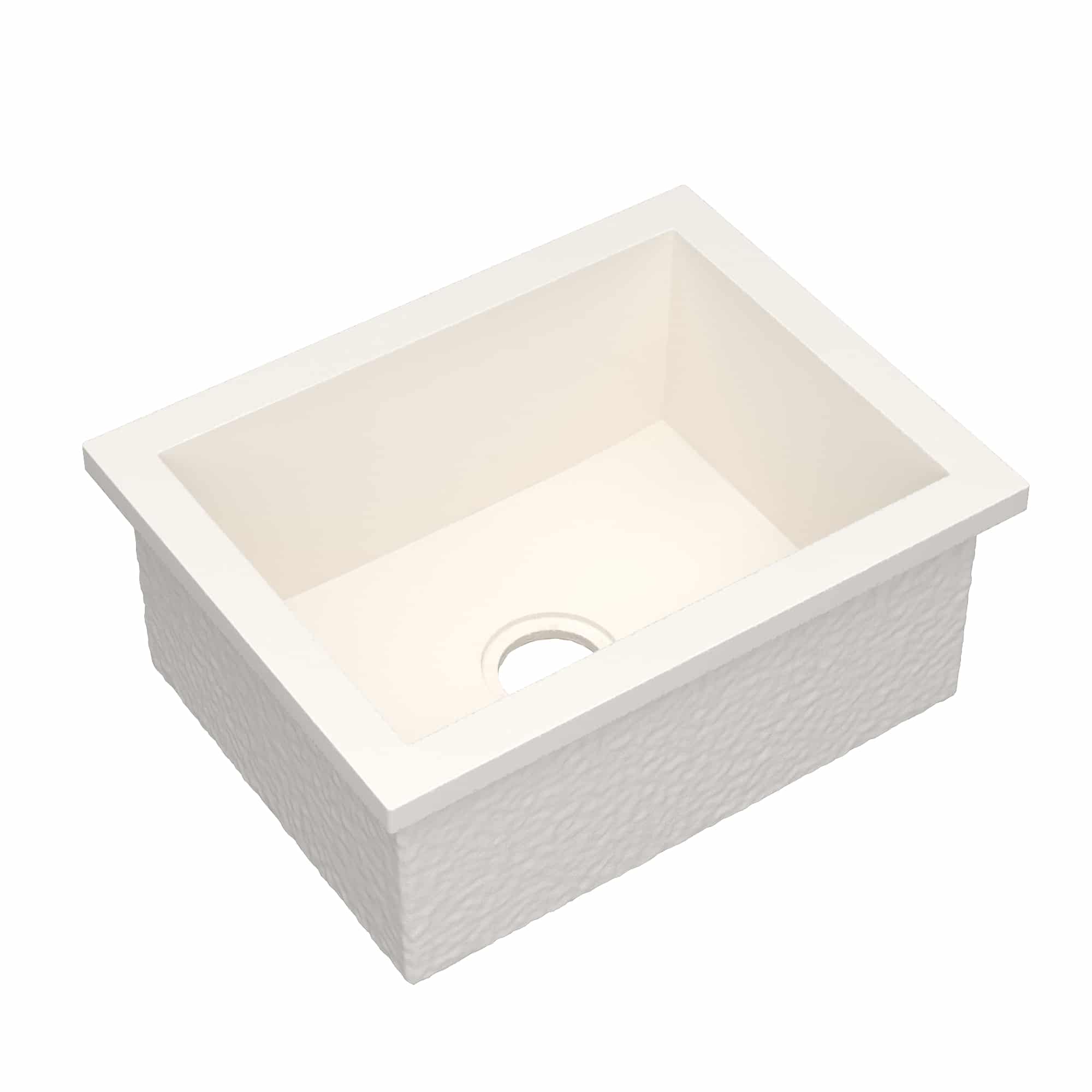 Native Trails Pacifica 23" Undermount NativeStone Concrete Kitchen Sink, Pearl, NSK2217-P