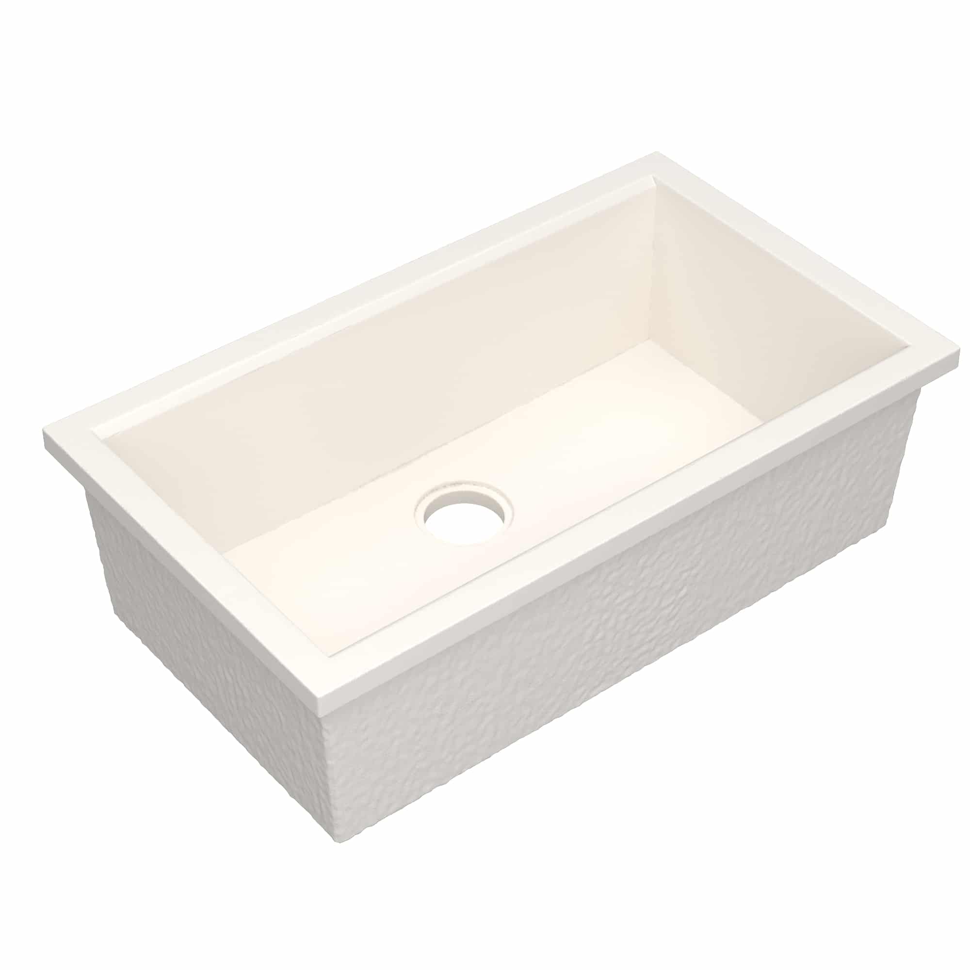 Native Trails Pacifica Concierge 34" Undermount NativeStone Concrete Workstation Kitchen Sink, Pearl, NSKG3319-P