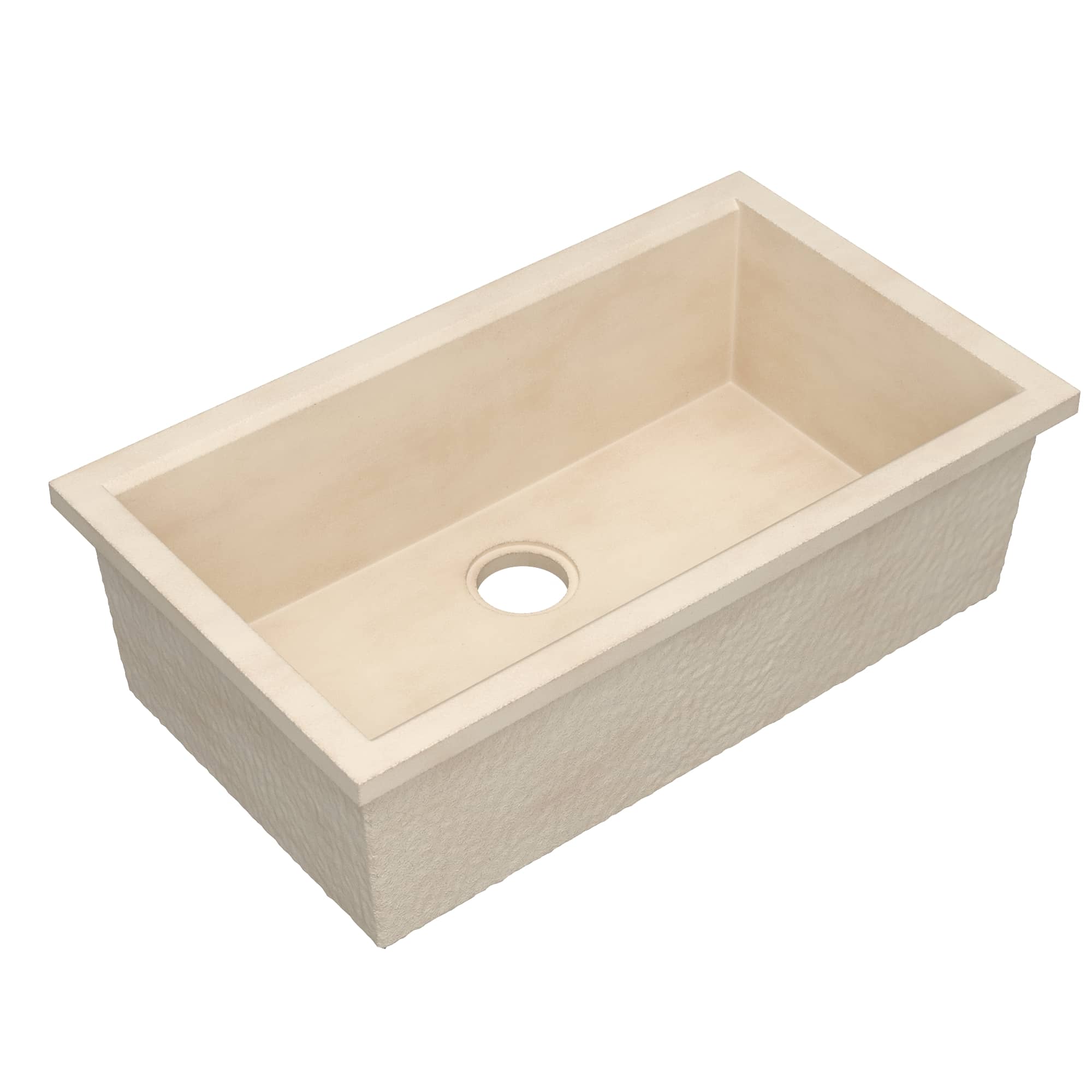 Native Trails Pacifica Concierge 34" Undermount NativeStone Concrete Workstation Kitchen Sink, Sand, NSKG3319-D Product Image