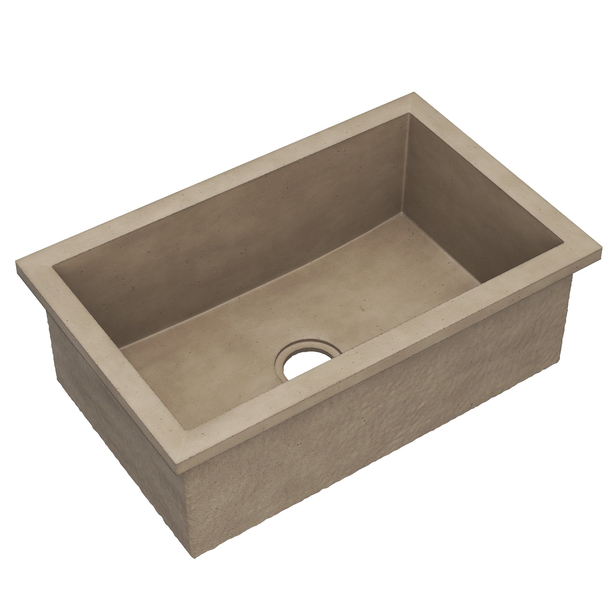 Native Trails Pacifica 30" Undermount NativeStone Concrete Kitchen Sink, Earth, NSK3019-E Product Image