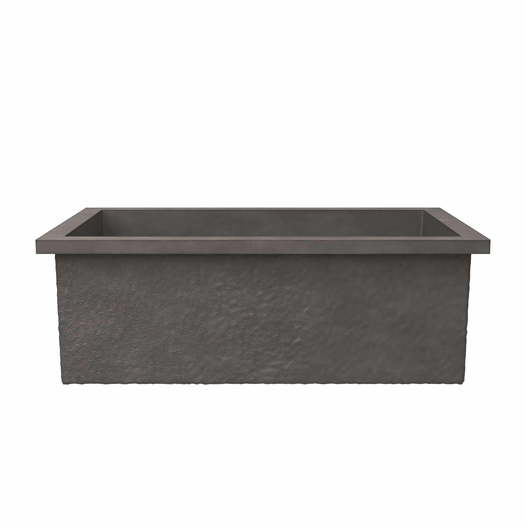 Native Trails Pacifica 30" Undermount NativeStone Concrete Kitchen Sink, Slate, NSK3019-S Product Image