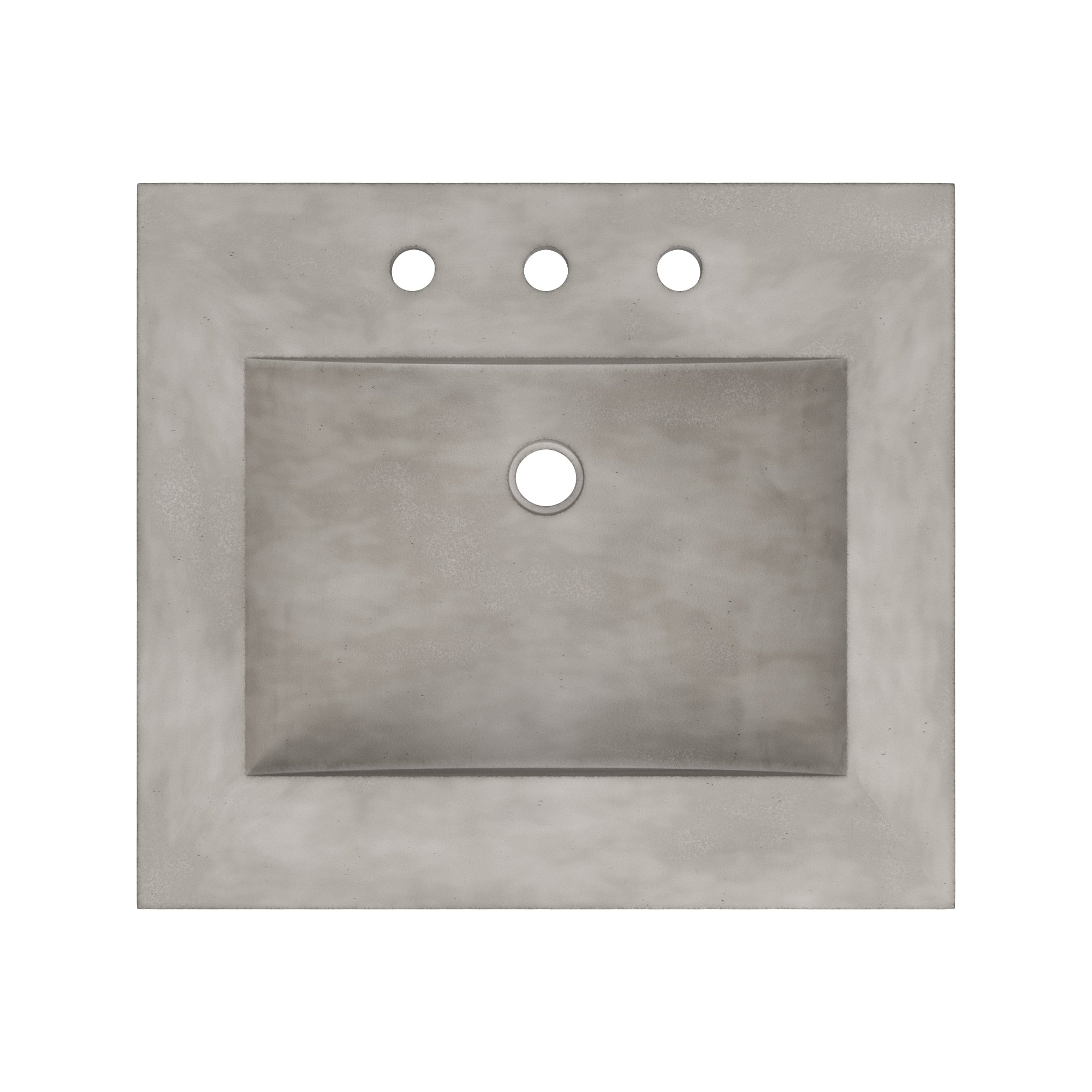 Native Trails 24" Palomar ADA NativeStone Vanity Top and Sink in Ash, 8" Widespread Faucet Holes, NSVNT24-A