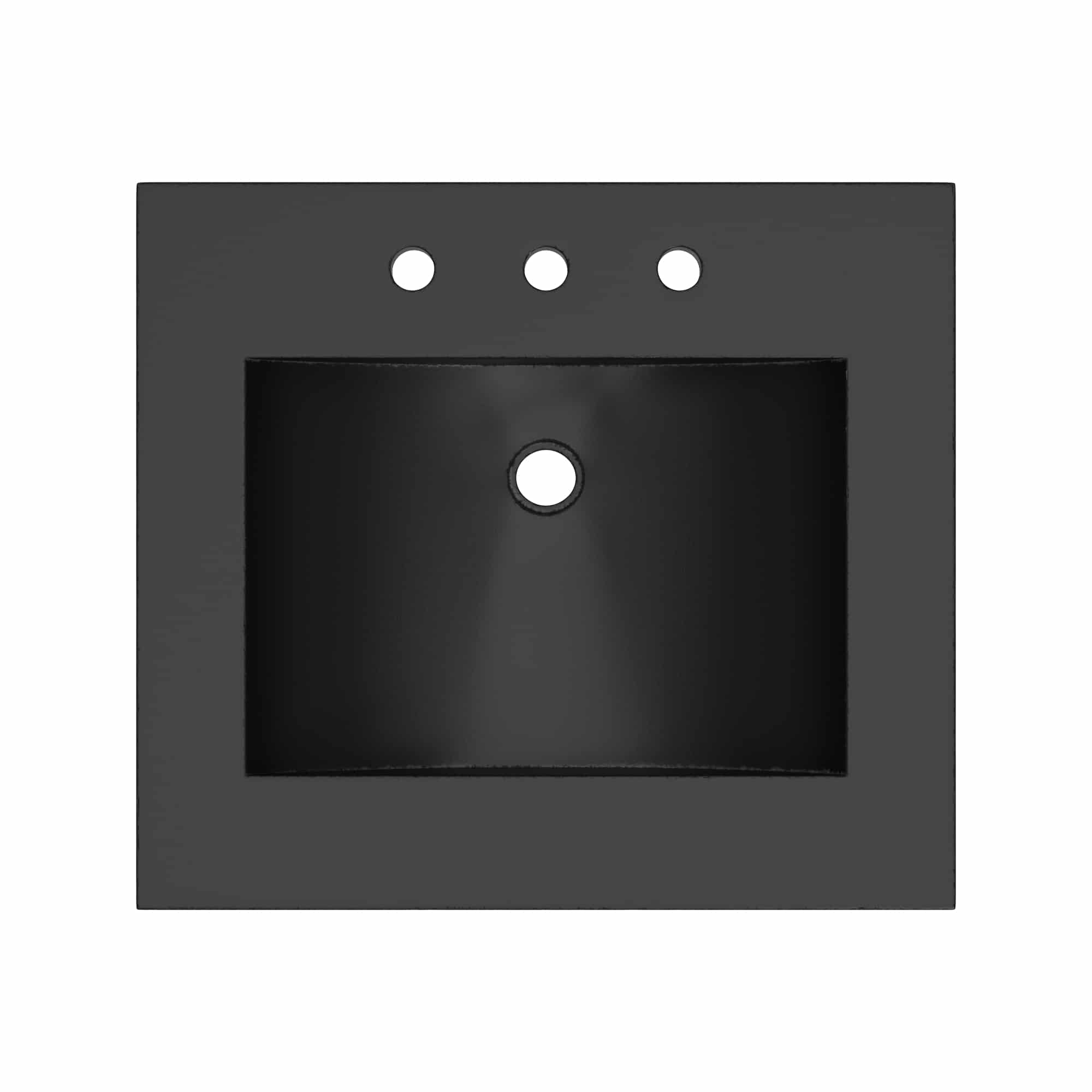 Native Trails 24" Palomar ADA NativeStone Vanity Top and Sink in Charcoal, 8" Widespread Faucet Holes, NSVNT24-C