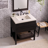 Native Trails 30" NativeStone Palomar Vanity Top with Integral Sink in Pearl - 8" Widespread Cutout, NSVNT30-P