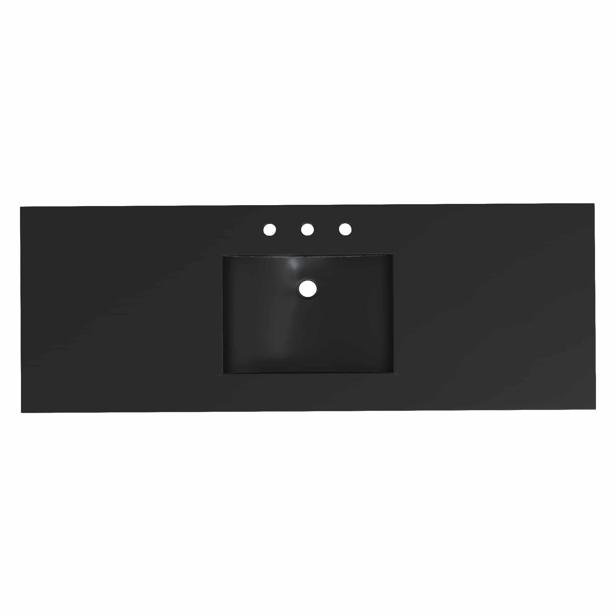 Native Trails 60" Palomar ADA NativeStone Vanity Top and Sink in Charcoal, 8" Widespread Cutout, NSVNT60-C Product Image