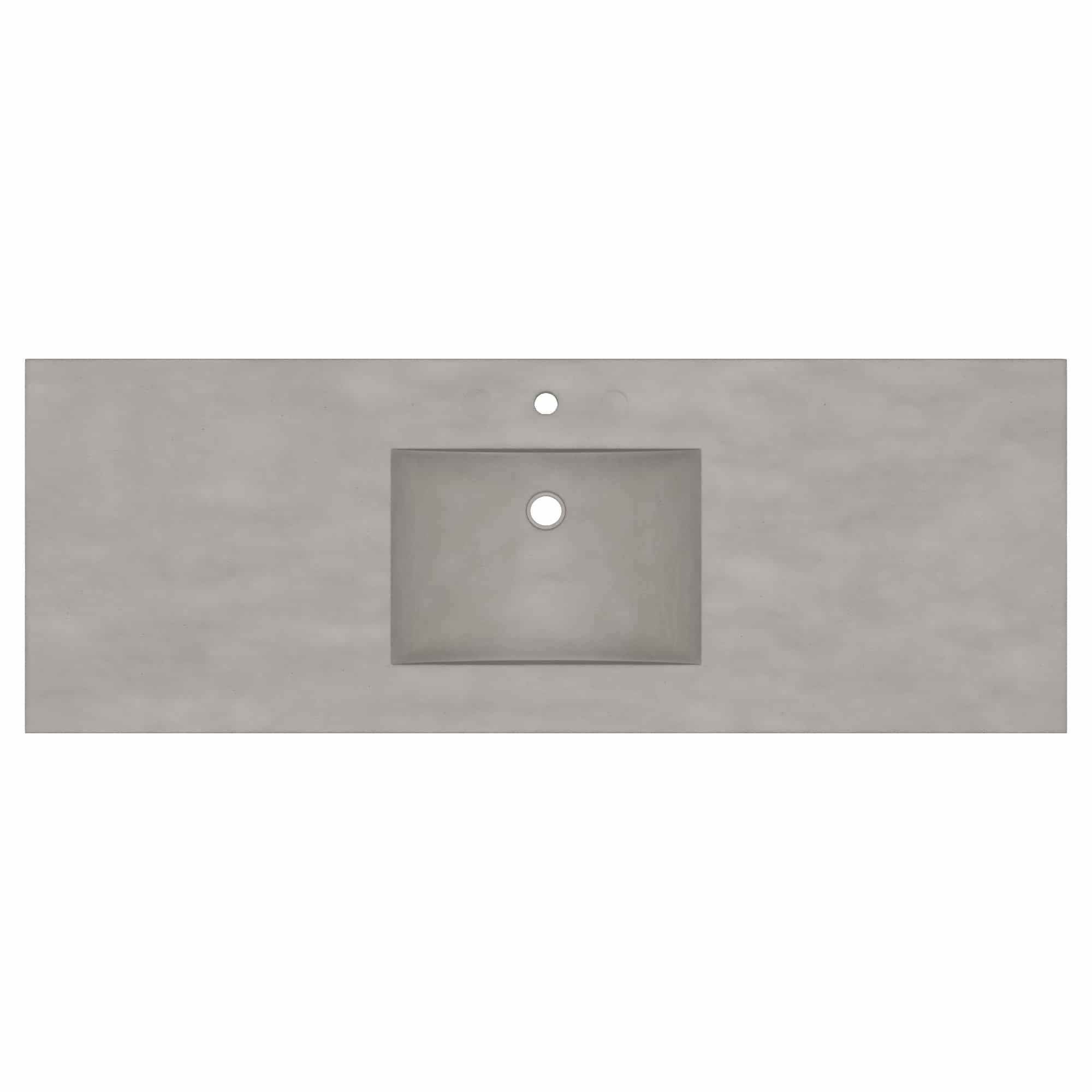 Native Trails 60" Palomar ADA NativeStone Vanity Top and Sink in Ash, Single Faucet Cutout, NSVNT60-A1 Product Image