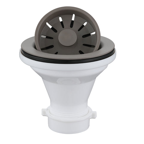 Karran Plastic Basket Strainer, Concrete, QBSCN