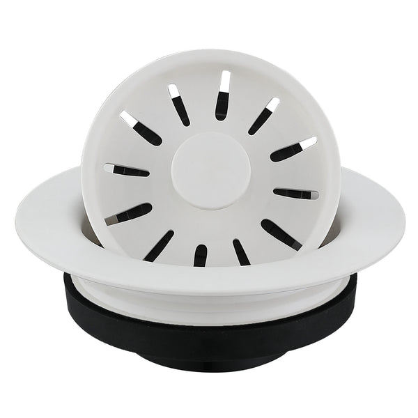 Karran Plastic Disposal Flange, White, QDFWH