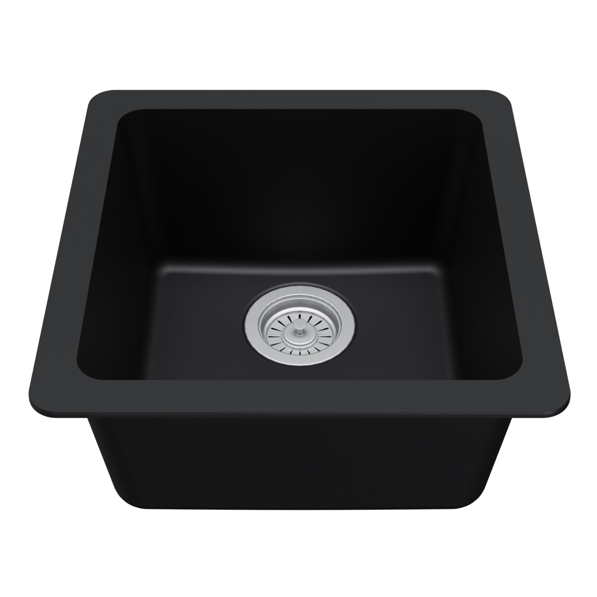 Undermount Quartz Composite 17 in. Bar Single Bowl Sink in White Undermount Quartz Composite 17 in. Bar Single Bowl Sink in White