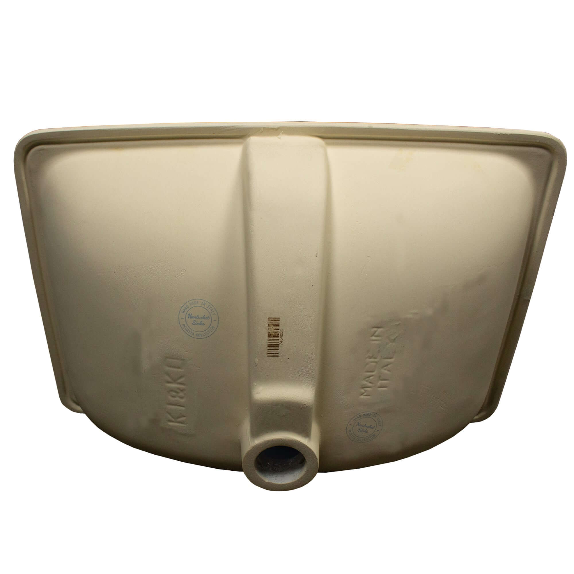 Nantucket sinks regatta rectangle fireclay bathroom sink with accessories light blue/grey distress alternate product image