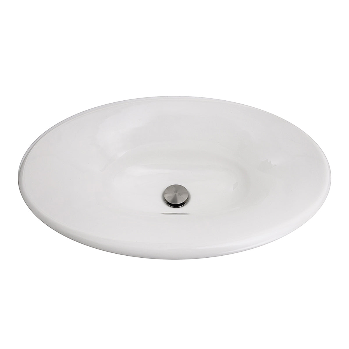 Nantucket Sinks Regatta 25" Fireclay Bathroom Sink, White, RC70640W