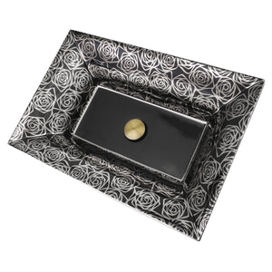 Alternate Image for Nantucket Sinks Regatta 25" Fireclay Bathroom Vessel Sink, Black/Platinum, RC73040PR