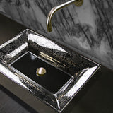 Nantucket Sinks Regatta 25" Fireclay Bathroom Sink, Black/Platinum, RC73040PR