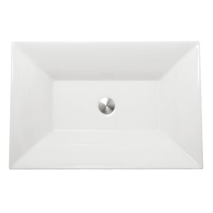 Alternate Image for Nantucket Sinks Regatta 25" Fireclay Bathroom Vessel Sink, White, RC73040W