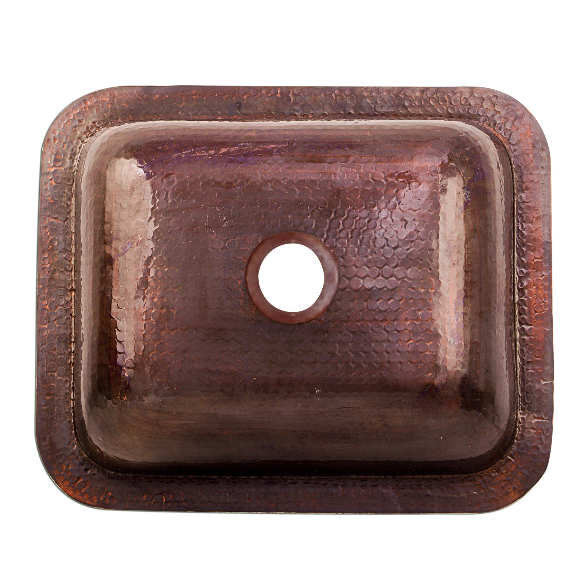 Nantucket Sinks Brightwork Home 17" Rectangle Copper Bar/Prep Sink with Accessories, 16 Gauge, REHC-2.5