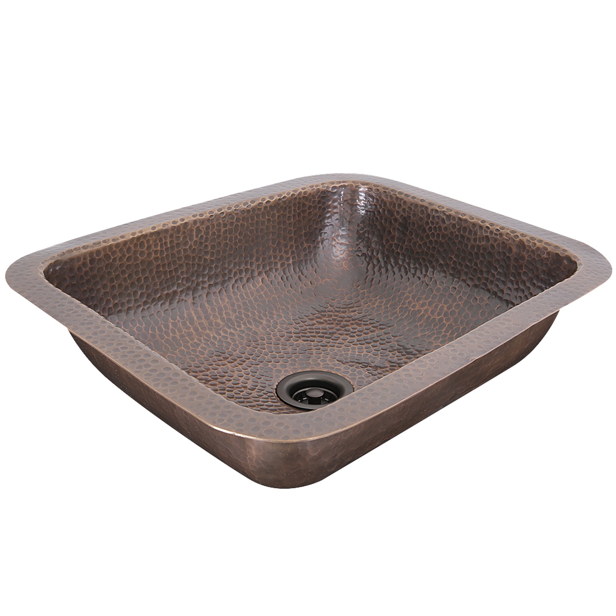 Nantucket Sinks Brightwork Home 17" Copper Bathroom Sink, REHC
