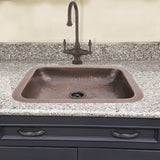 Nantucket Sinks Brightwork Home 17" Copper Bathroom Sink, REHC