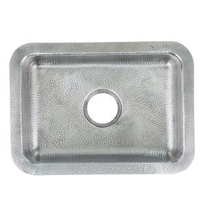 Alternate Image for Nantucket Sinks Brightwork 20" Rectangular Stainless Steel Bar/Kitchen Sink with Accessories, 18 Gauge, RES2014-MF
