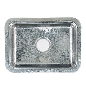 Alternate Image for Nantucket Sinks Brightwork 20" Rectangular Stainless Steel Bar/Kitchen Sink with Accessories, 18 Gauge, RES2014