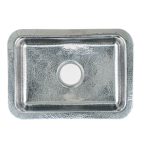 Nantucket Sinks Brightwork 20" Rectangular Stainless Steel Bar/Kitchen Sink with Accessories, 18 Gauge, RES2014