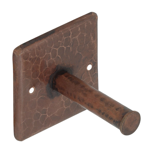 Premier Copper Products Hammered Copper Single Robe/Towel Hook, 17 Gauge, Oil Rubbed Bronze, RH1