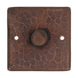 Premier Copper Products Hammered Copper Single Robe/Towel Hook, 17 Gauge, Oil Rubbed Bronze, RH1