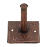 Premier Copper Products Hammered Copper Single Robe/Towel Hook, 17 Gauge, Oil Rubbed Bronze, RH1