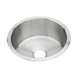 Elkay Asana 14" Round Stainless Steel ADA Bar/Prep Sink, Lustrous Satin, 18 Gauge, RLR12FB