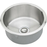 Elkay Asana 14" Round Stainless Steel ADA Bar/Prep Sink, Lustrous Satin, 18 Gauge, RLR12FB