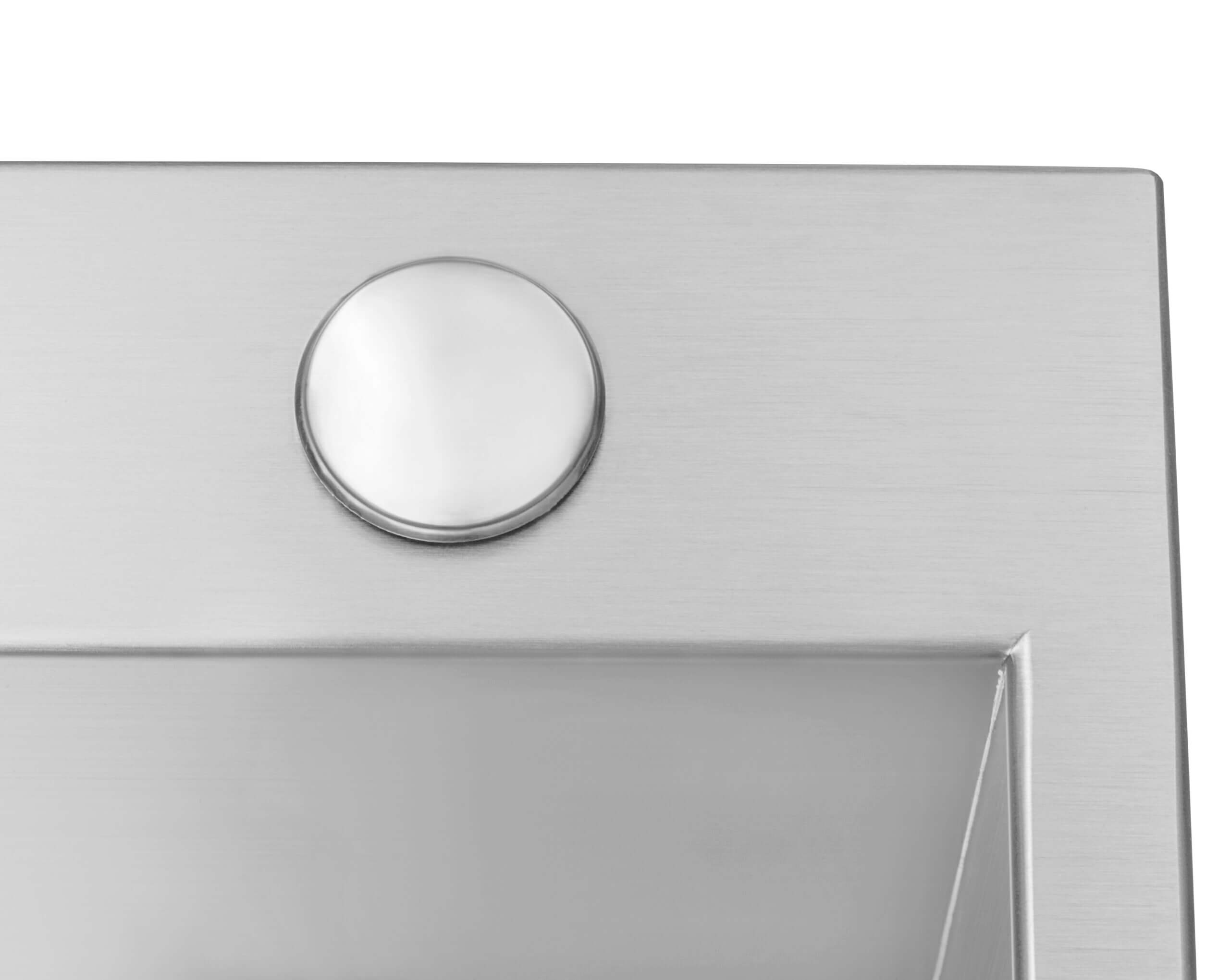 Alternative View of Ruvati Kitchen Sink Hole Plug - Stainless Steel, RVA1017