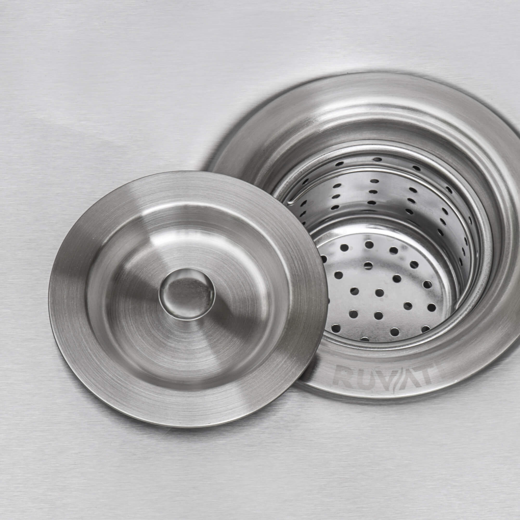 Alternative View of Ruvati RVA1025 Kitchen Sink Basket Strainer Drain - Stainless Steel
