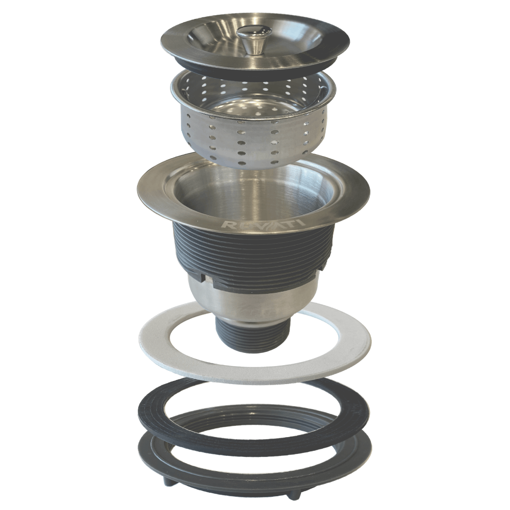 Alternative View of Ruvati RVA1025 Kitchen Sink Basket Strainer Drain - Stainless Steel