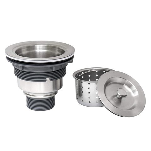 Main Image of Ruvati RVA1025 Kitchen Sink Basket Strainer Drain - Stainless Steel