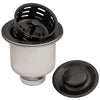Ruvati Deep Basket Strainer Drain for Kitchen Sinks all Metal 3-1/2 inch, Gunmetal Black Stainless Steel, RVA1027BL