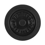 Main Image of Ruvati Kitchen Sink Basket Strainer Drain Assembly - Matte Black, RVA1038BL