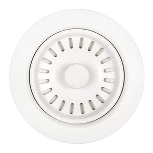 Alternate Image for Ruvati Kitchen Sink Basket Strainer Drain Assembly - Matte White, RVA1038WH